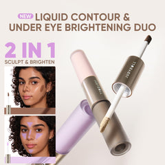 JUDYDOLL under-eye brightening demo revealing reduced darkness and refreshed look