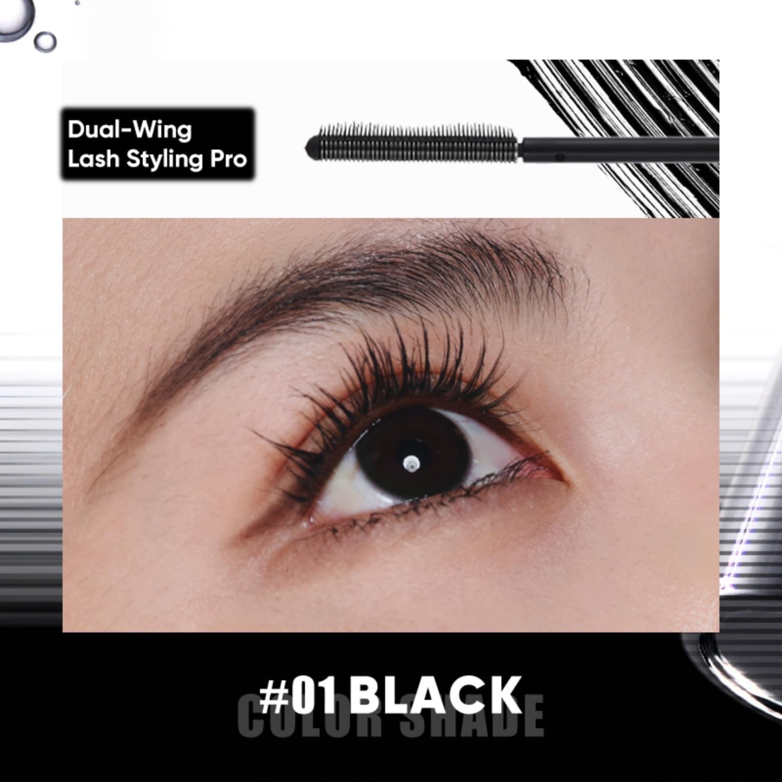 JUDYDOLL mascara in a makeup bag ready for everyday long-wear use