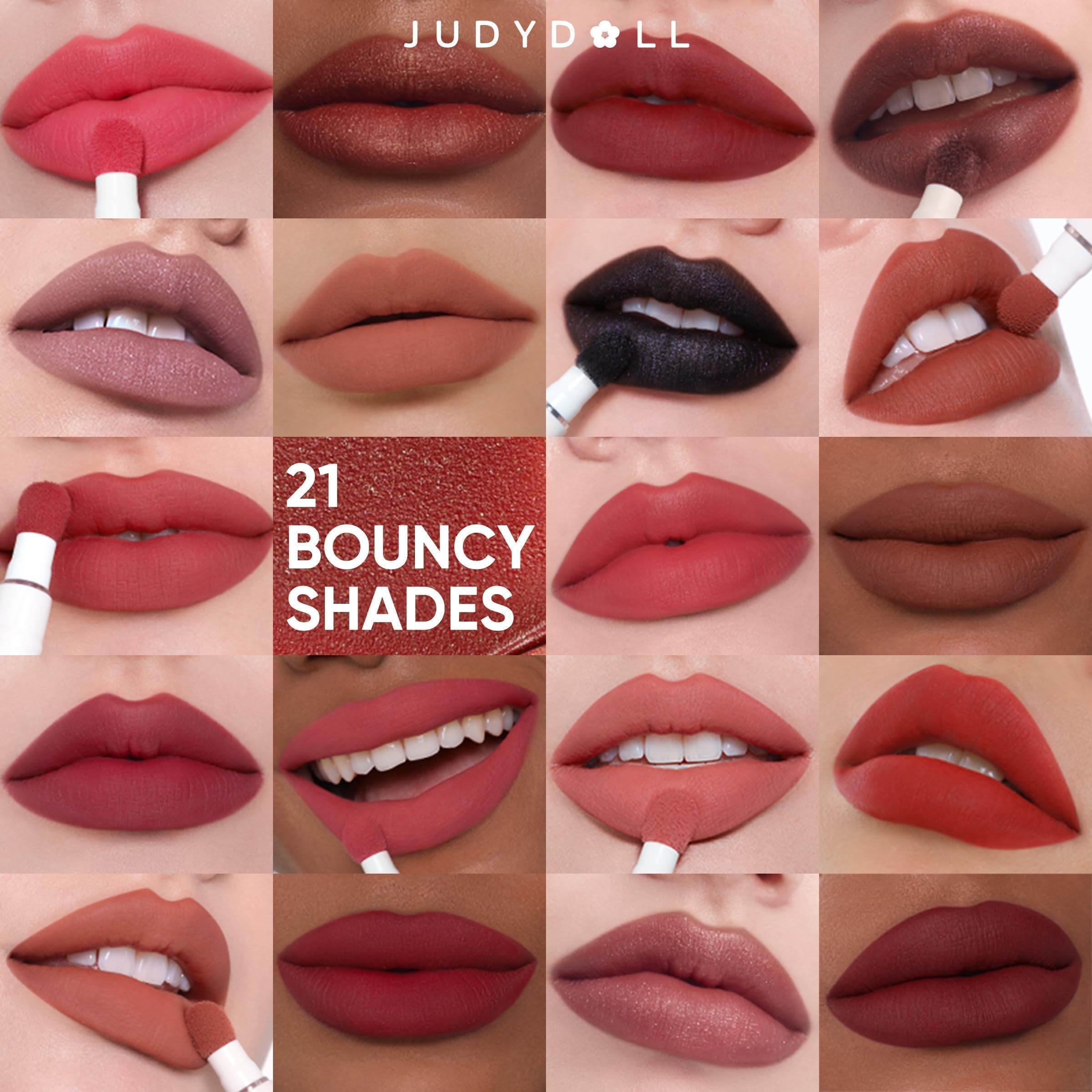 JUDYDOLL lip application with brush for precise, defined results