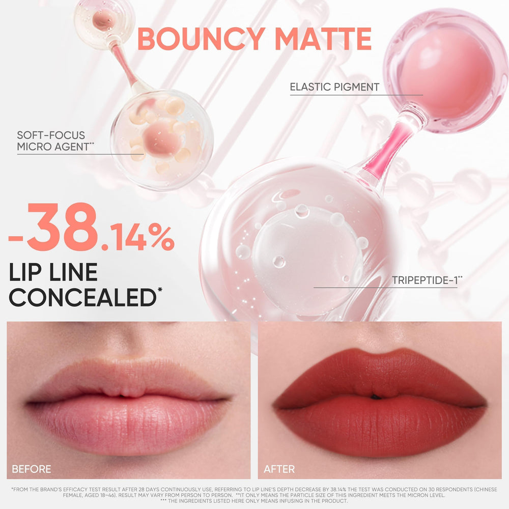 JUDYDOLL on model full face showcasing bold red color for confident looks