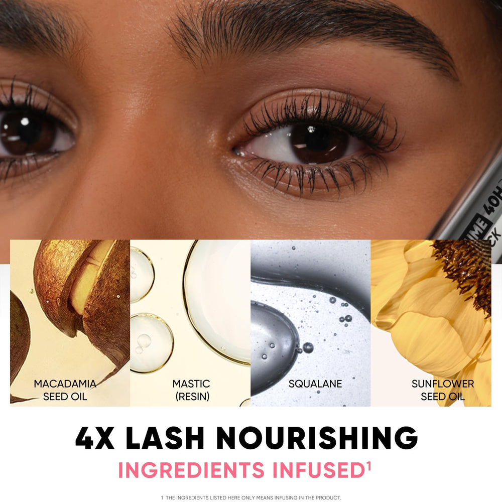 JUDYDOLL black mascara gel swatch showing smooth clump-free texture