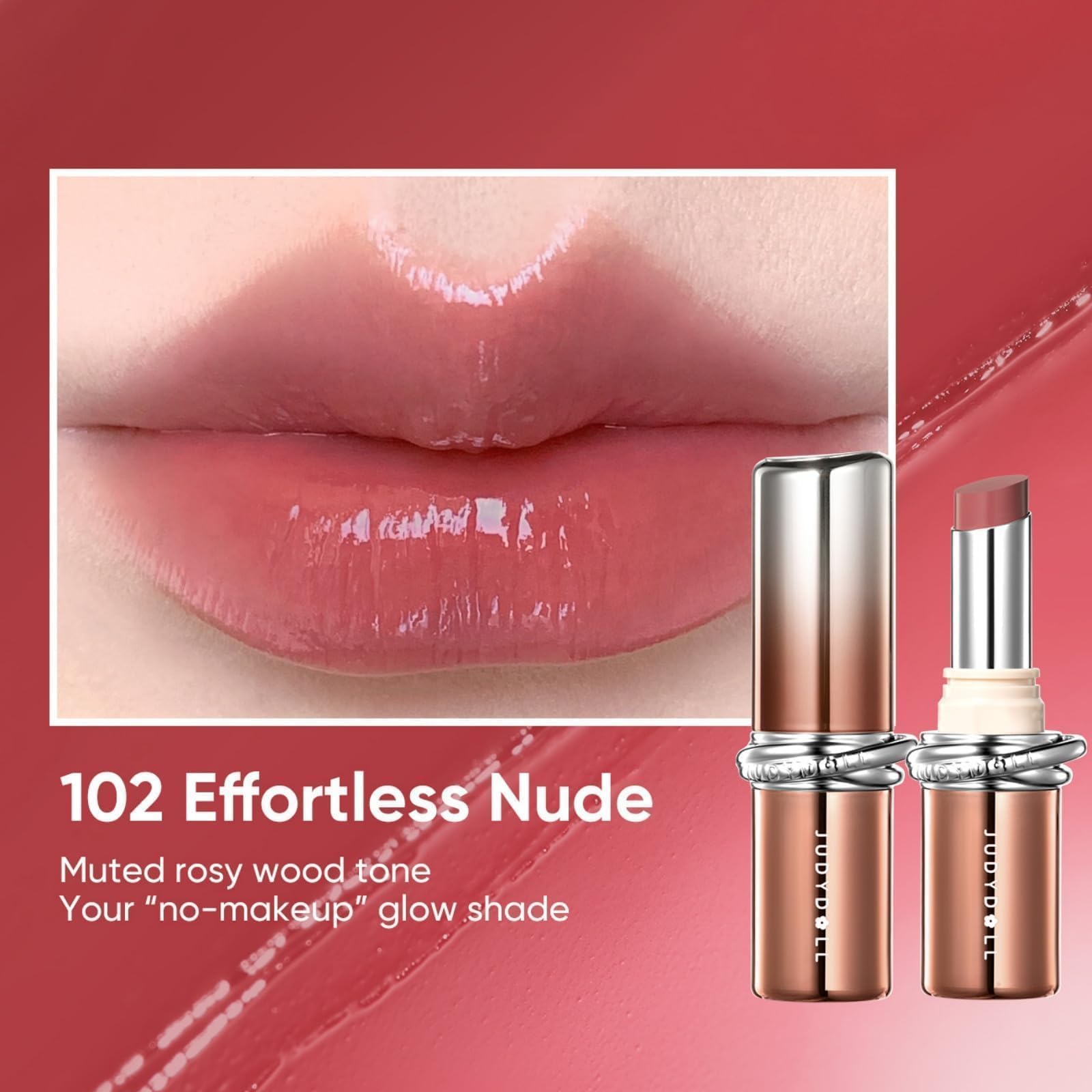 JUDYDOLL open applicator showing creamy texture for even application benefit