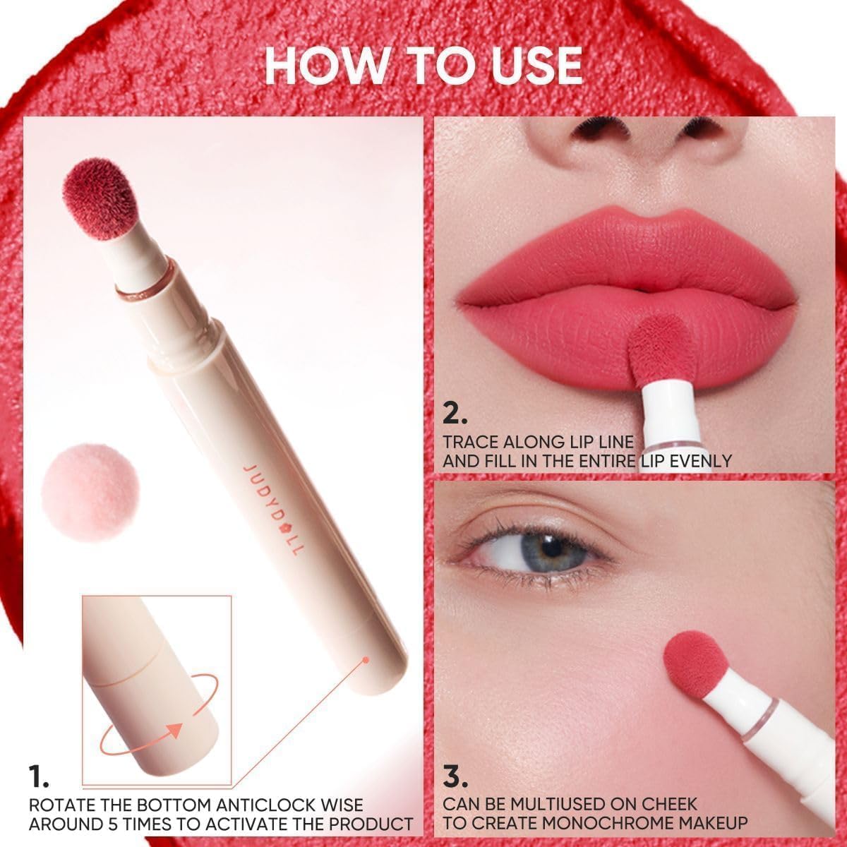 JUDYDOLL packaging label close-up showing ingredients and safety verification