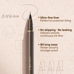JUDYDOLL eyeliner in hand demonstrating compact size and easy handling