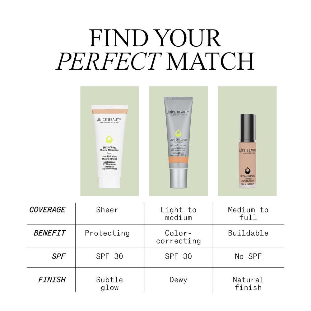 Juice Beauty CC cream staged in bathroom routine for everyday use