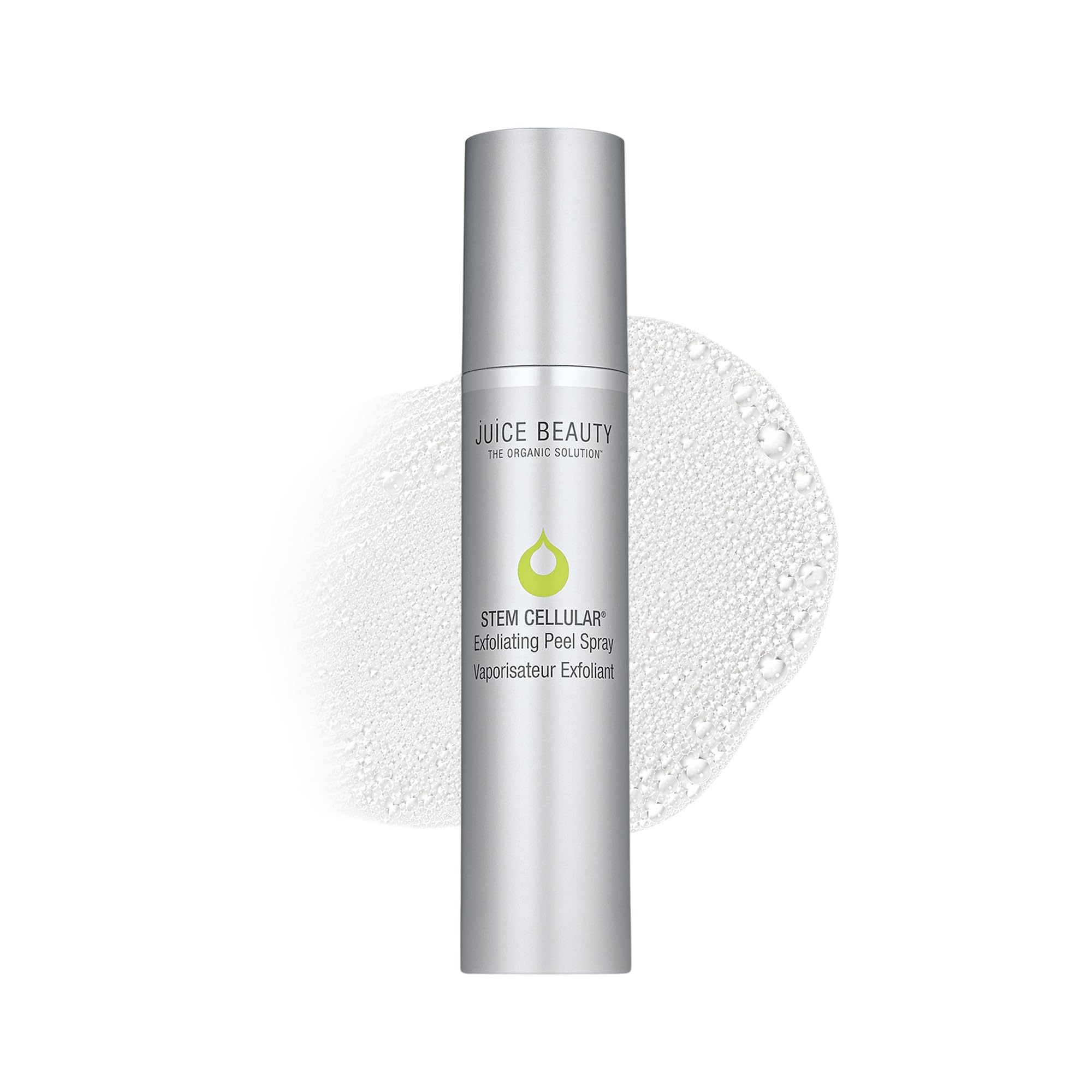 Juice Beauty front packaging showing clean peel spray for instant radiance