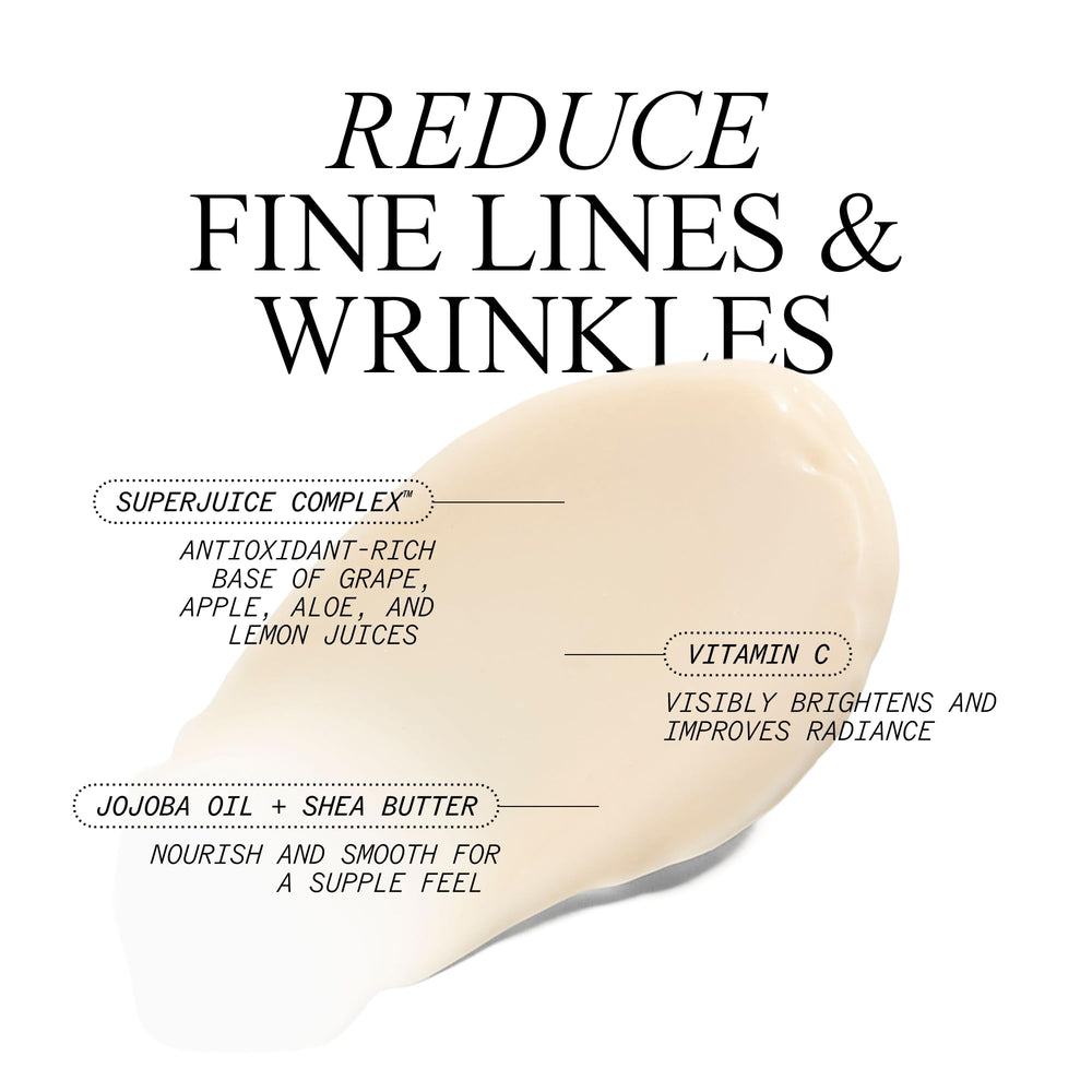 Juice Beauty moisturizer on fingers ready to apply, hydrating