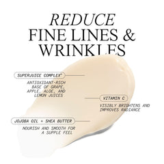 Juice Beauty moisturizer on fingers ready to apply, hydrating