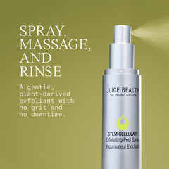 Juice Beauty spray nozzle in action demonstrating easy, precise application