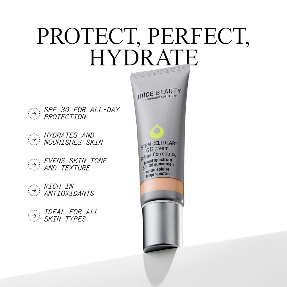 Juice Beauty close-up texture of CC cream showing hydrating finish