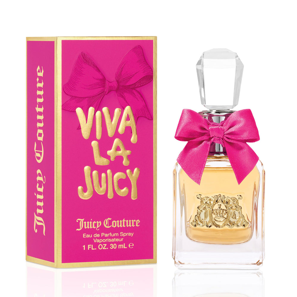 Juicy Couture bottle front view showing elegant design and wearable glamour
