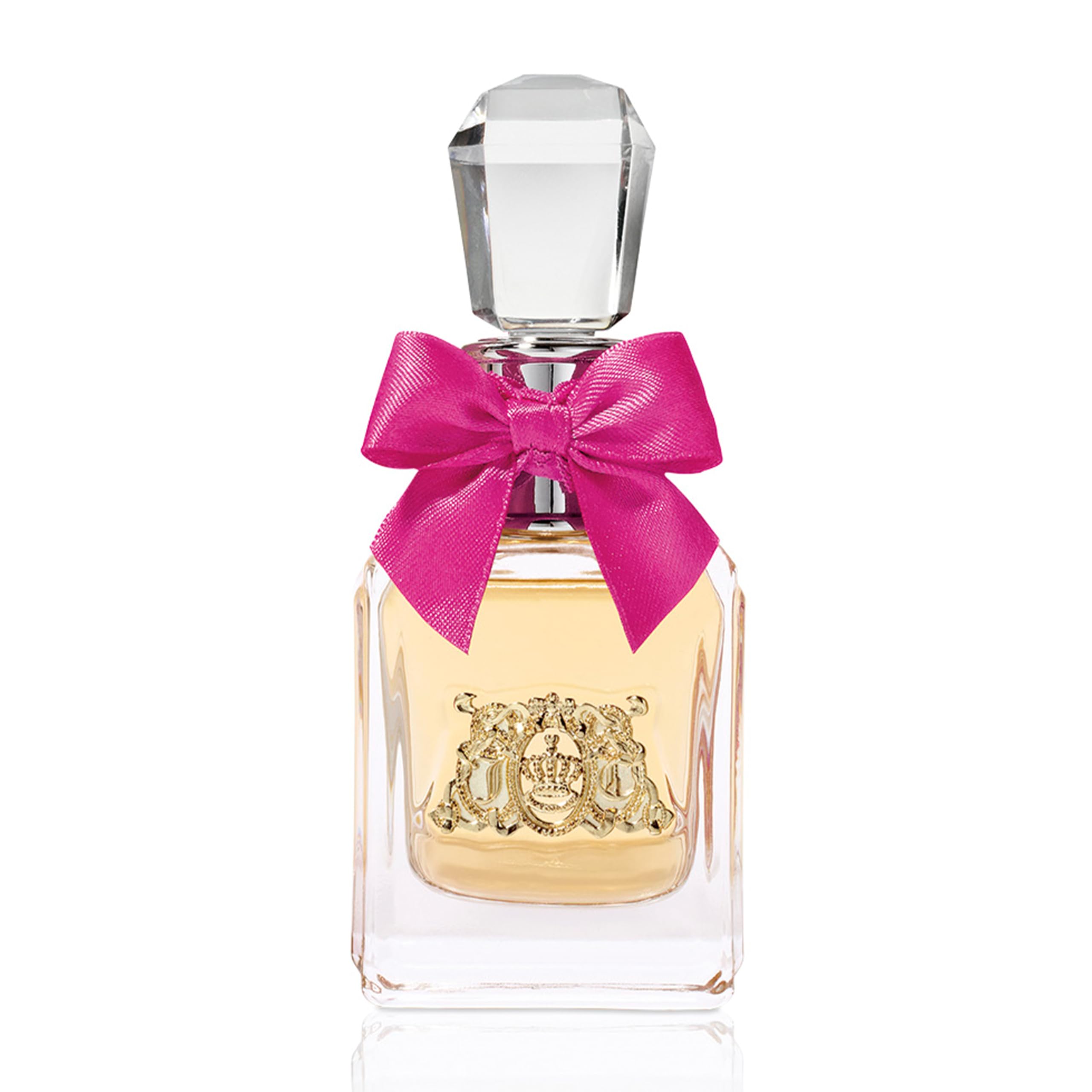 Juicy Couture side detail showing glass texture and premium finishing benefit