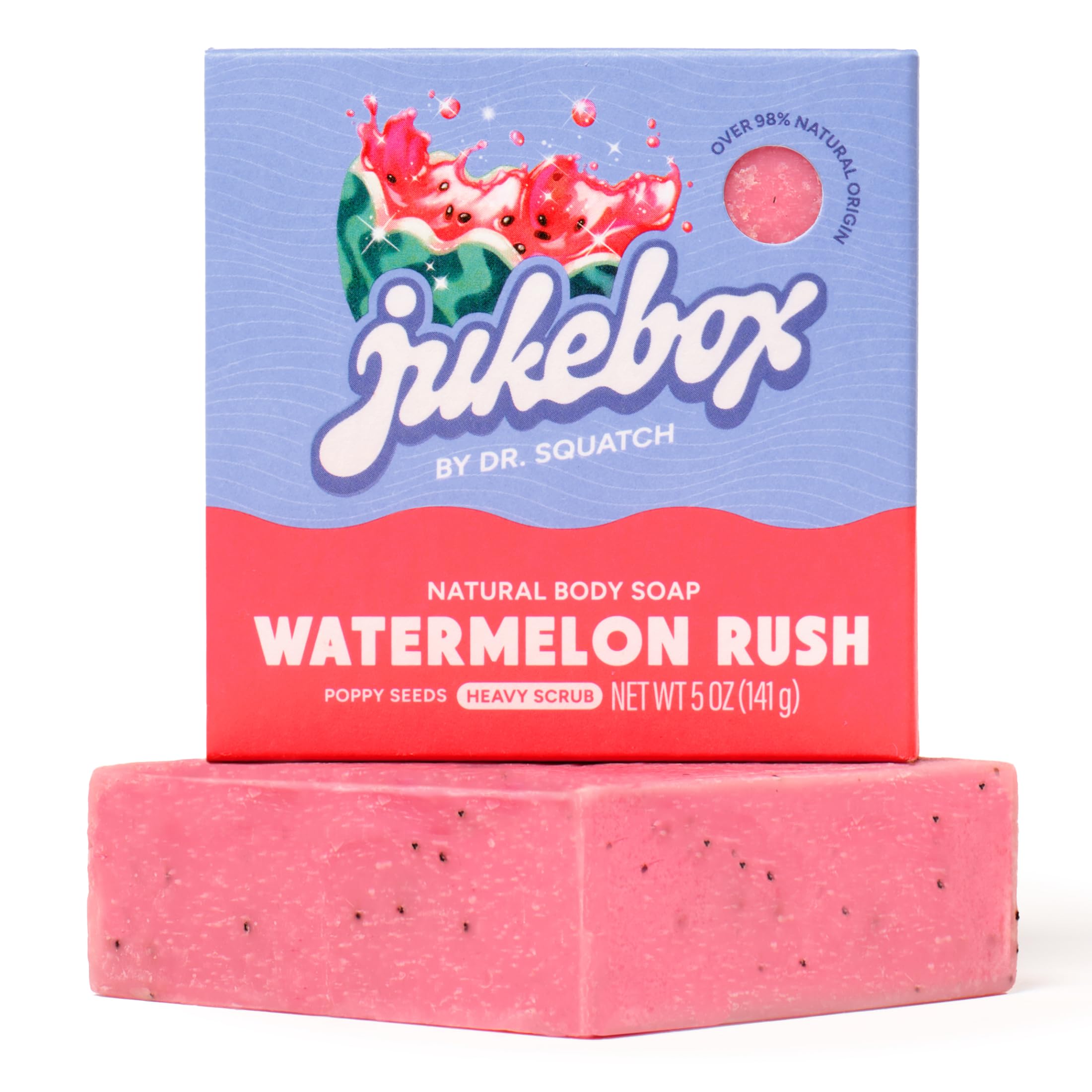 JUKEBOX bar in wet hands showing easy use and enjoyable scent