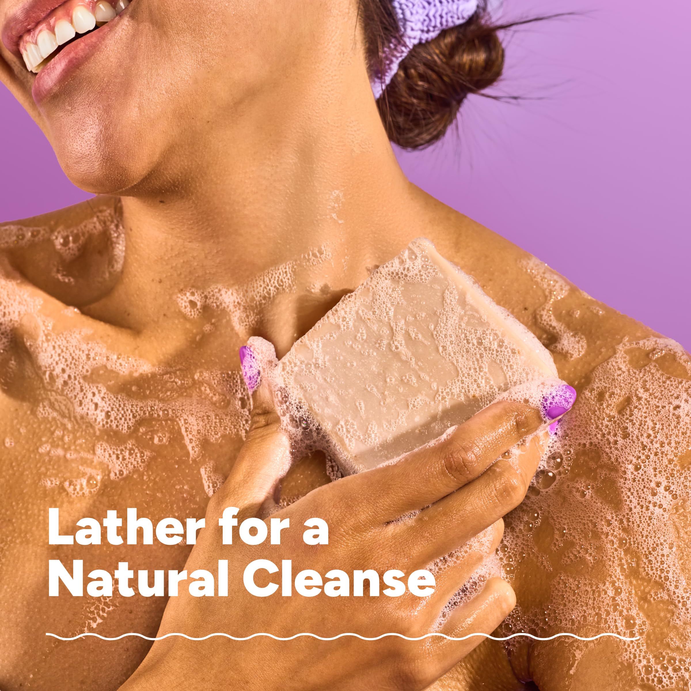 JUKEBOX clay swirl detail illustrating kaolin clay for gentle cleansing