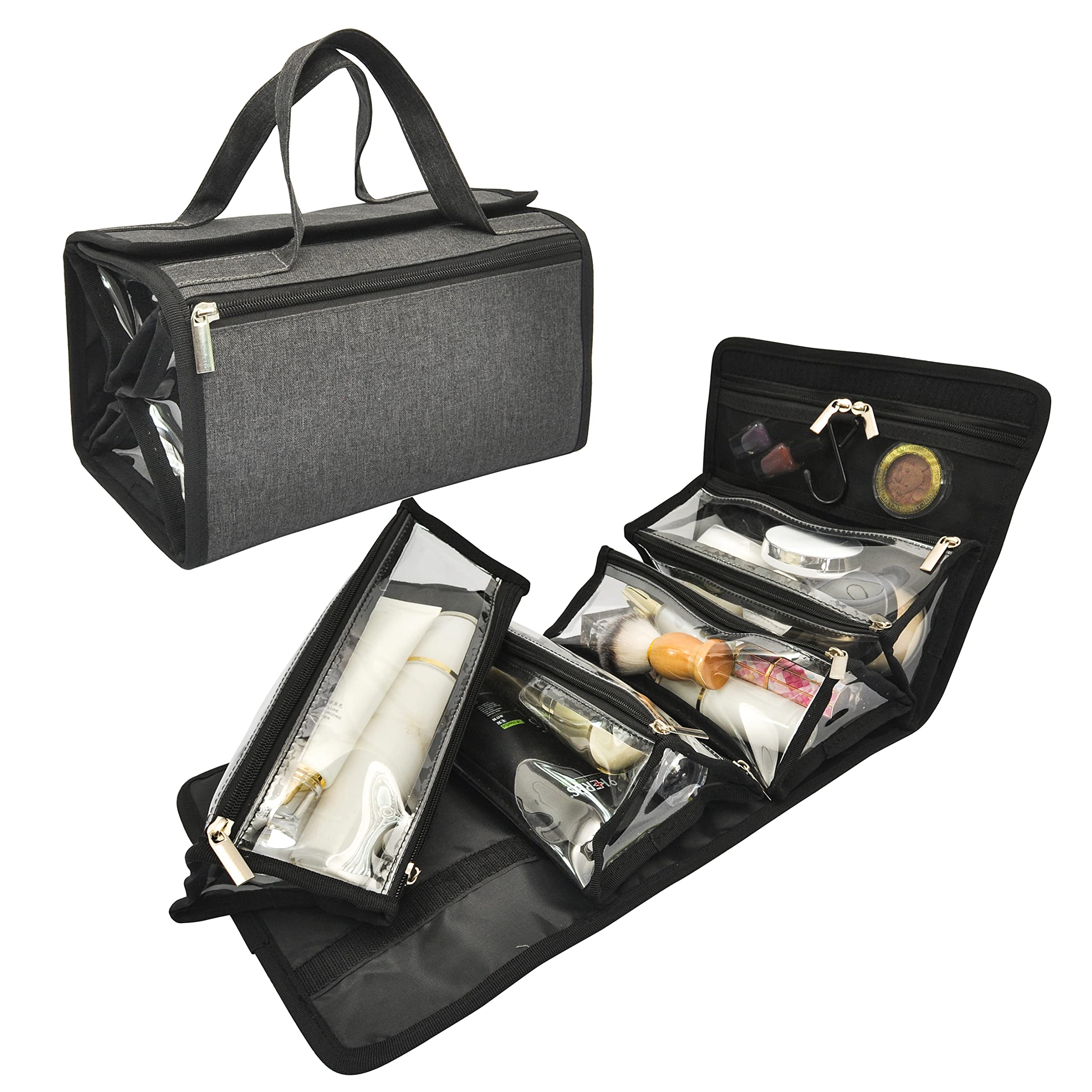 Jula Vance packed in carry-on illustrating compact roll-up size and space-saving benefit