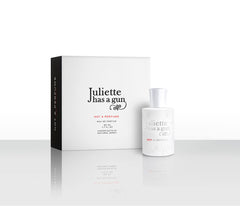 Juliette Has A Gun box and bottle together highlighting packaging and purity
