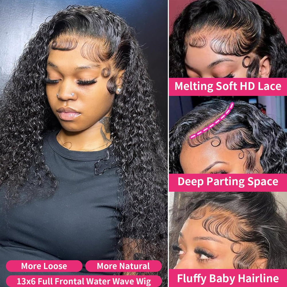 Jumida close-up of 13x6 HD lace blending for realistic scalp appearance
