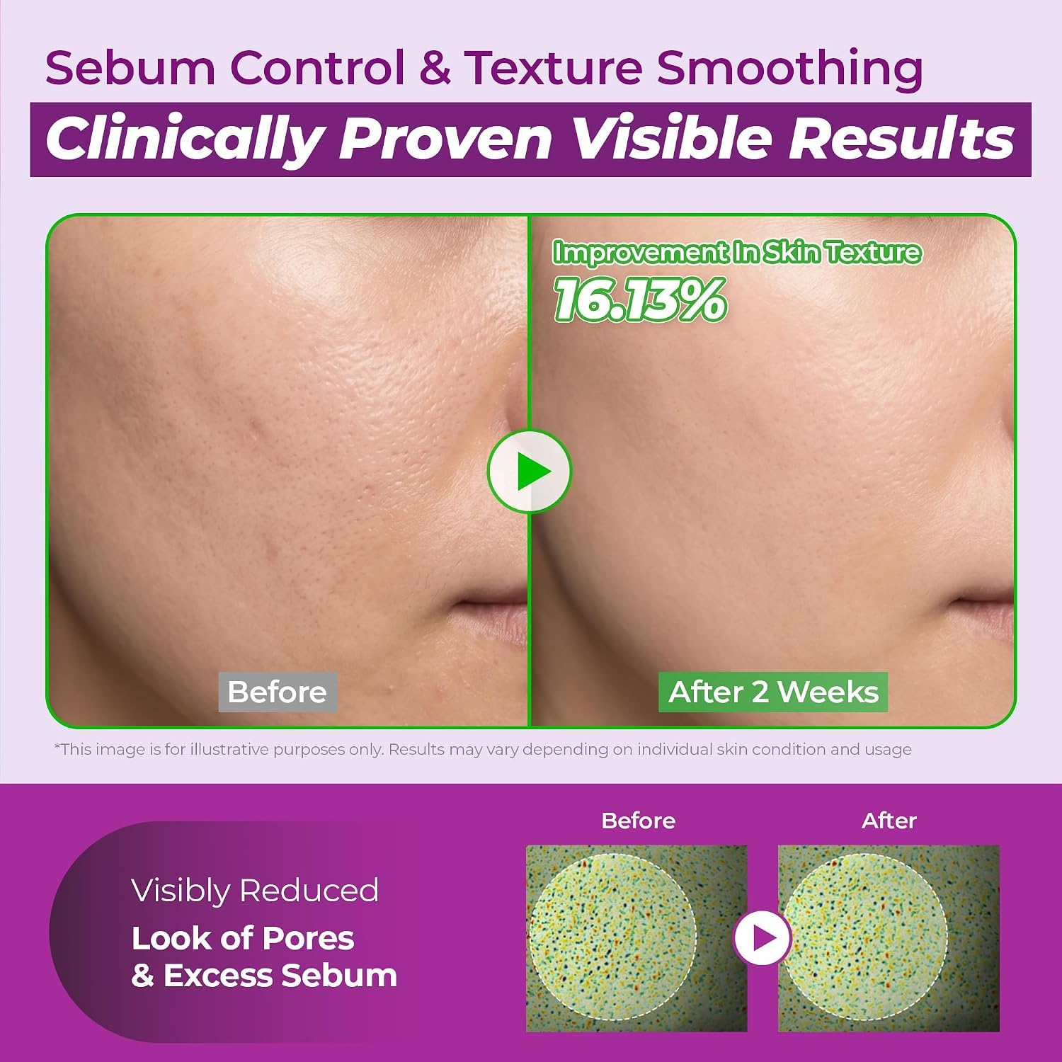 JUMISO texture drop on skin demonstrating lightweight, fast-absorbing formula