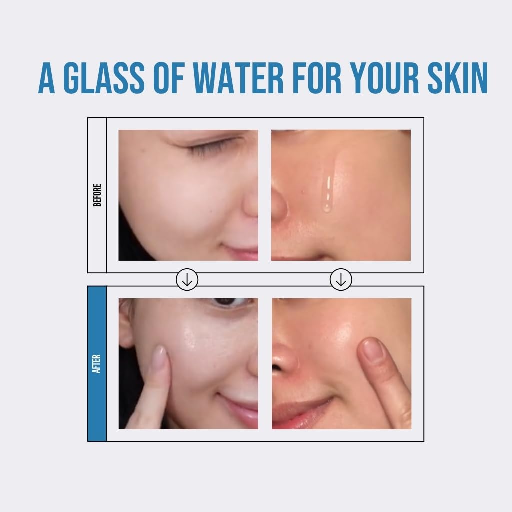 JUMISO close-up hyaluronic texture drop demonstrating lightweight hydration