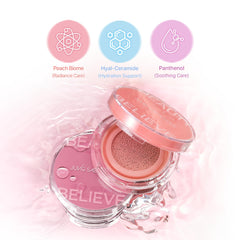 JUNG SAEM MOOL close-up of cushion texture showing buildable dewy finish