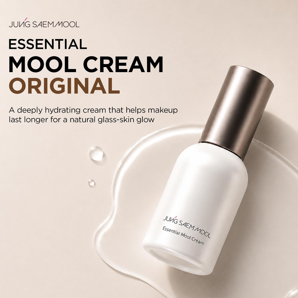 JUNG SAEM MOOL open jar texture shot highlighting fast-absorbing cream