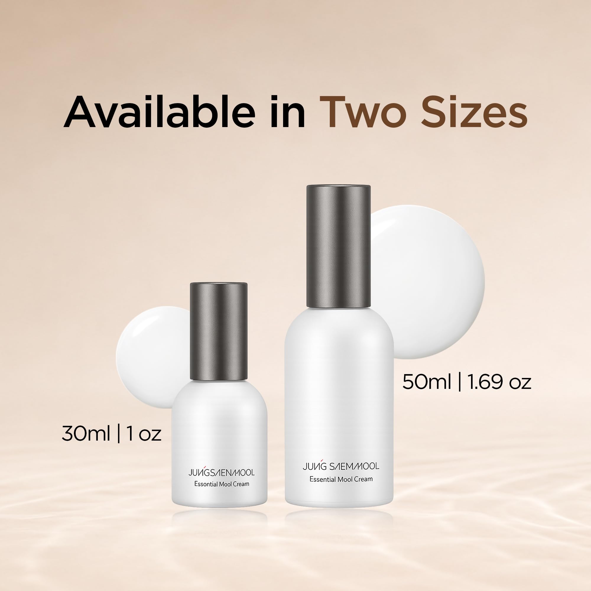 JUNG SAEM MOOL cream staged with brushes to show makeup-prep use