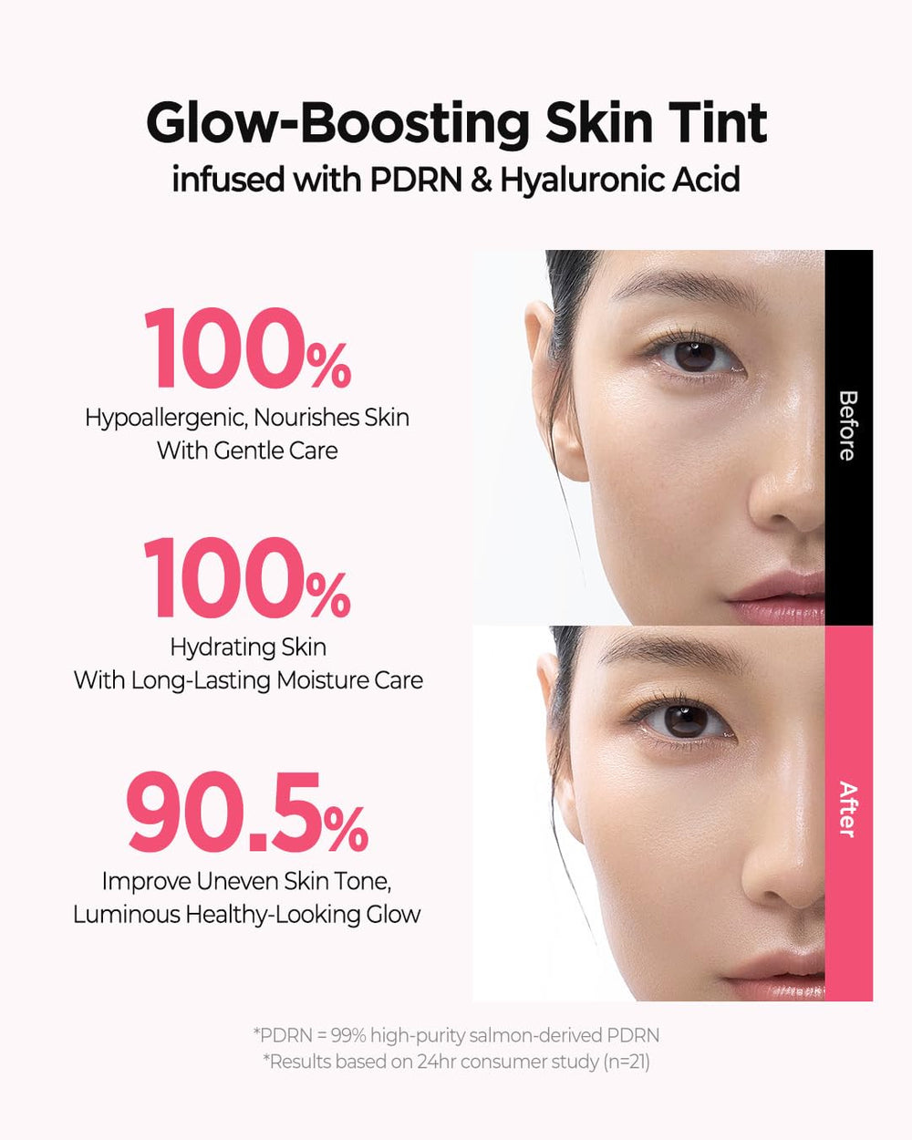 JUNG SAEM MOOL ingredient label close-up highlighting PDRN and moisturizing benefits