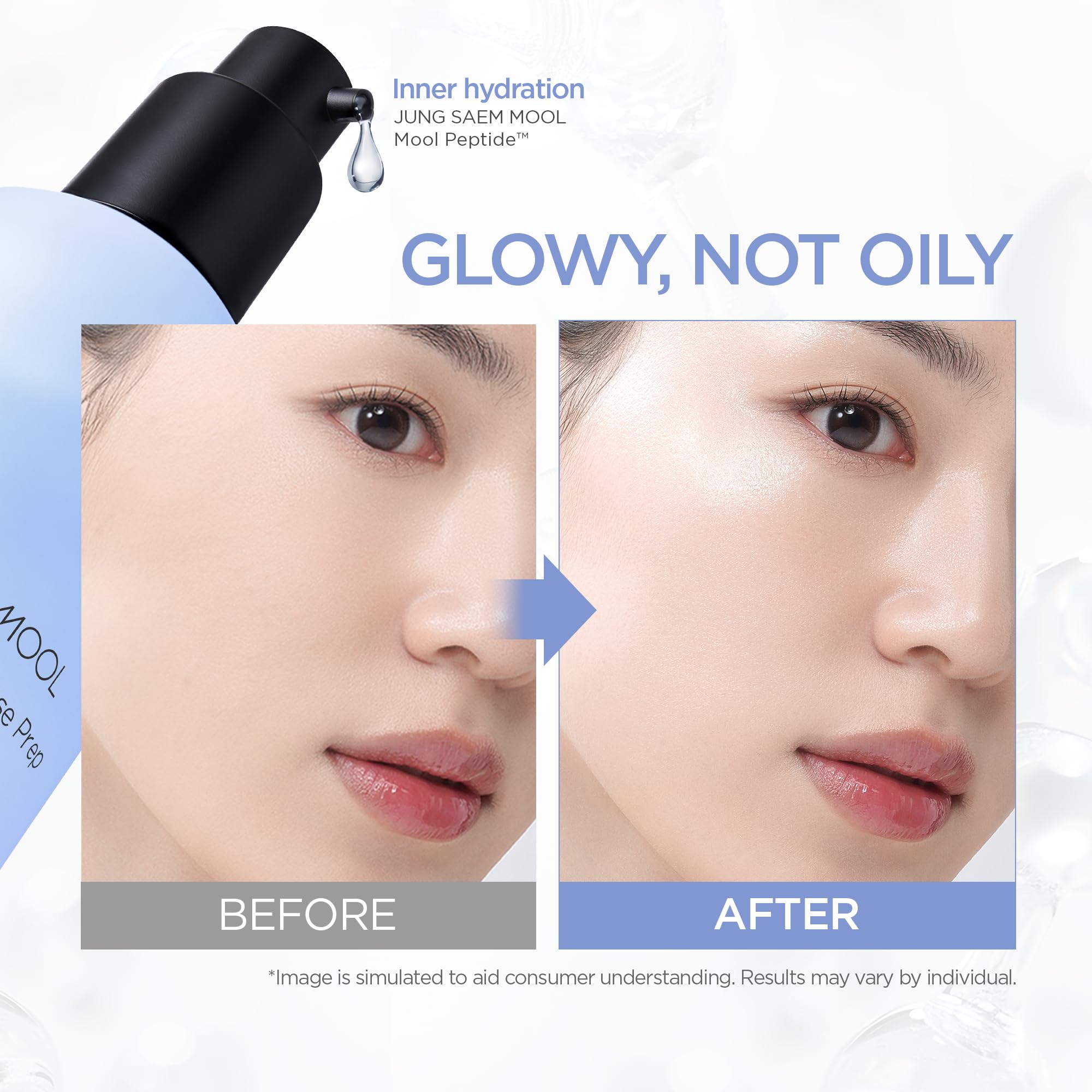 JUNG SAEM MOOL product beside ruler showing 1.01 fl oz size