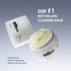 JUNO & Co. Clean10 close-up of balm texture showing silky, non-greasy consistency benefit