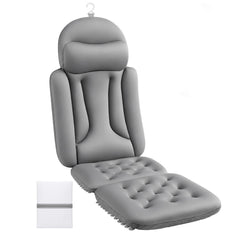 JUOIFIP front view of full body bath pillow showing size and ergonomic shape for comfort