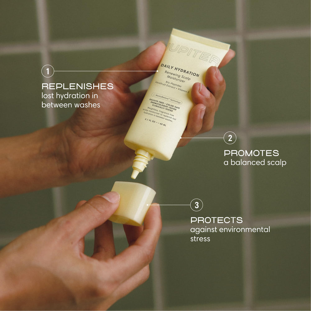 Jupiter cream texture close-up demonstrating lightweight, fast-absorbing formula