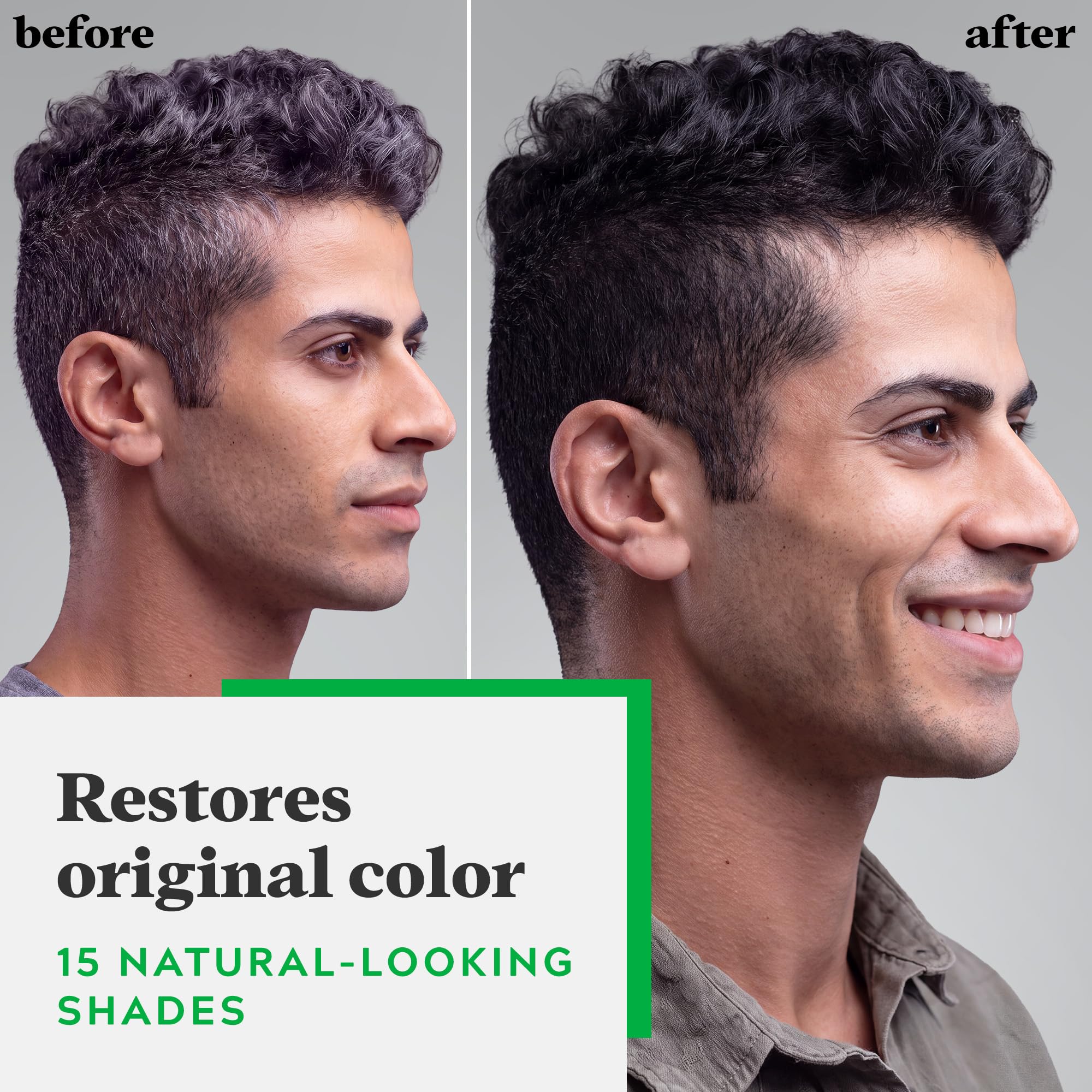 Just For Men applicator bottle and gloves ready to apply color fast and mess-free