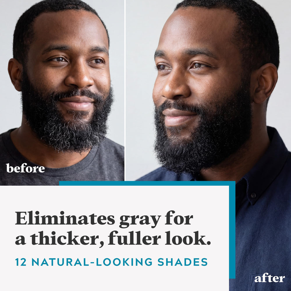 Just For Men applicator brush with gel for precise beard coverage