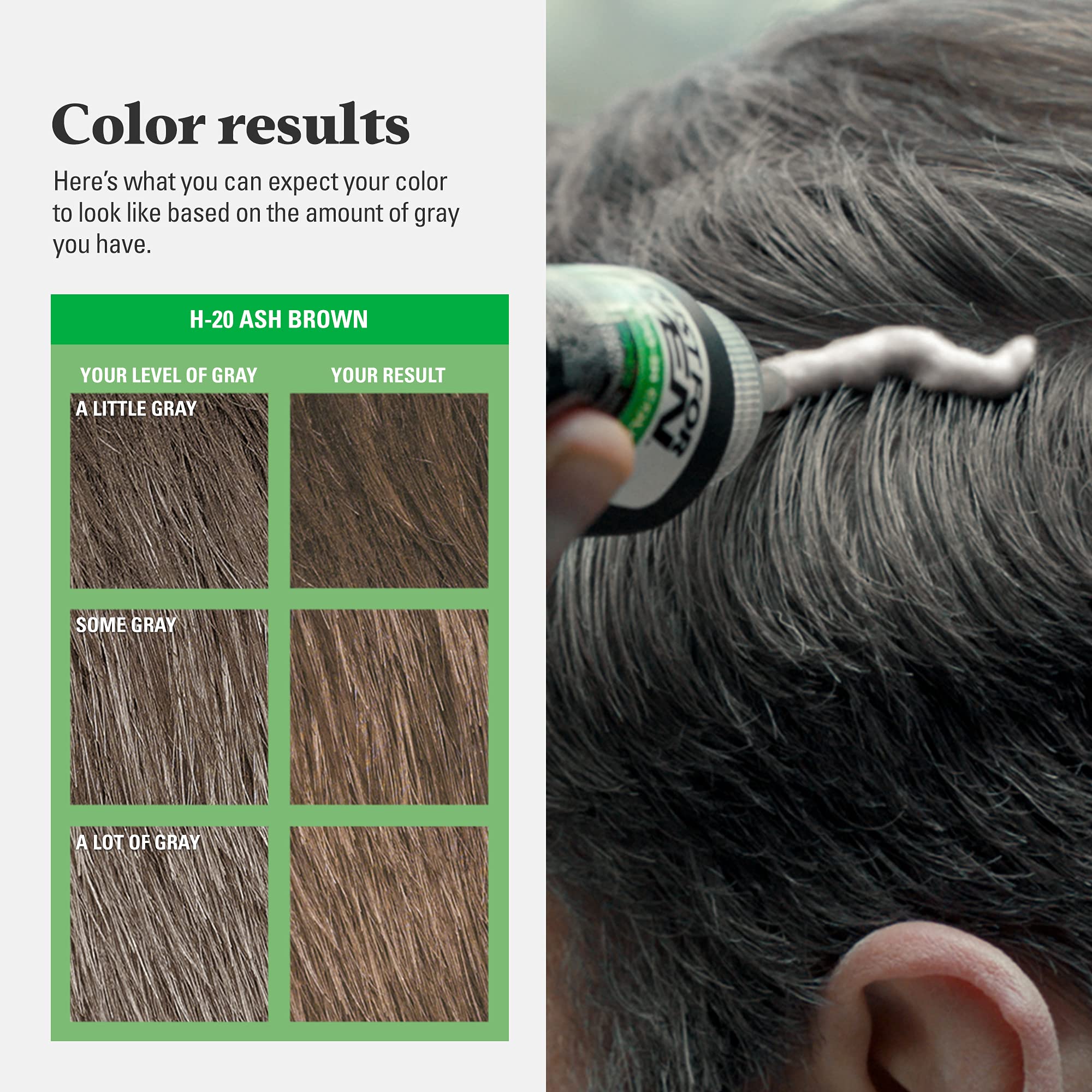 Just For Men on bathroom counter conveying at-home fast and simple hair color routine