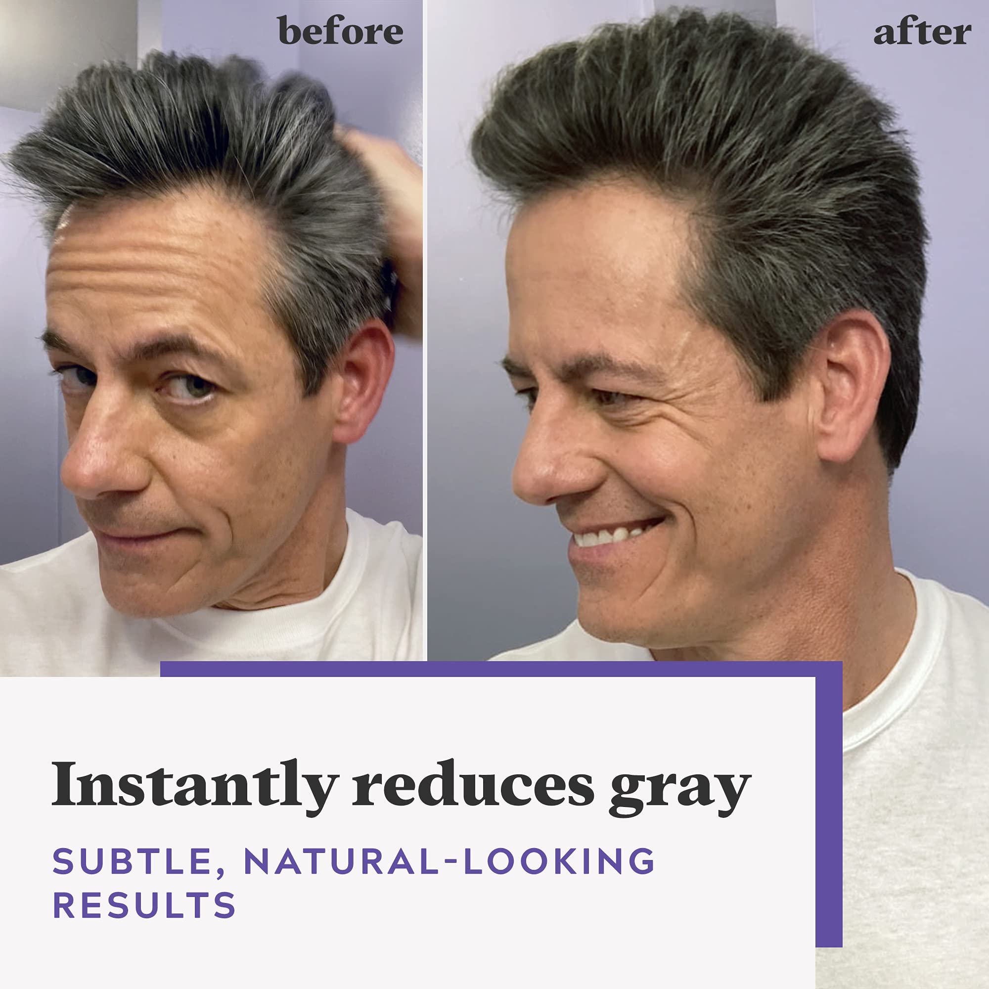 Just For Men comb applicator close-up illustrating easy targeted application