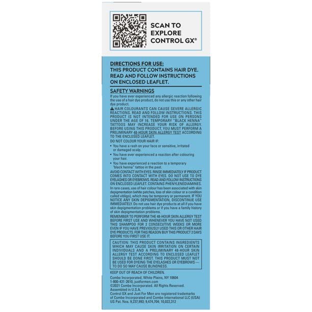Just for Men Control GX close-up pump dispensing shampoo for easy use