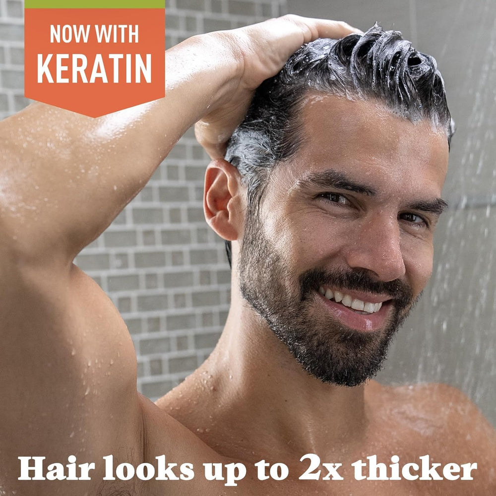 Just for Men Control GX lathering in hand for gentle cleansing benefit