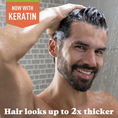 Back label of Just for Men with directions and ingredient highlights