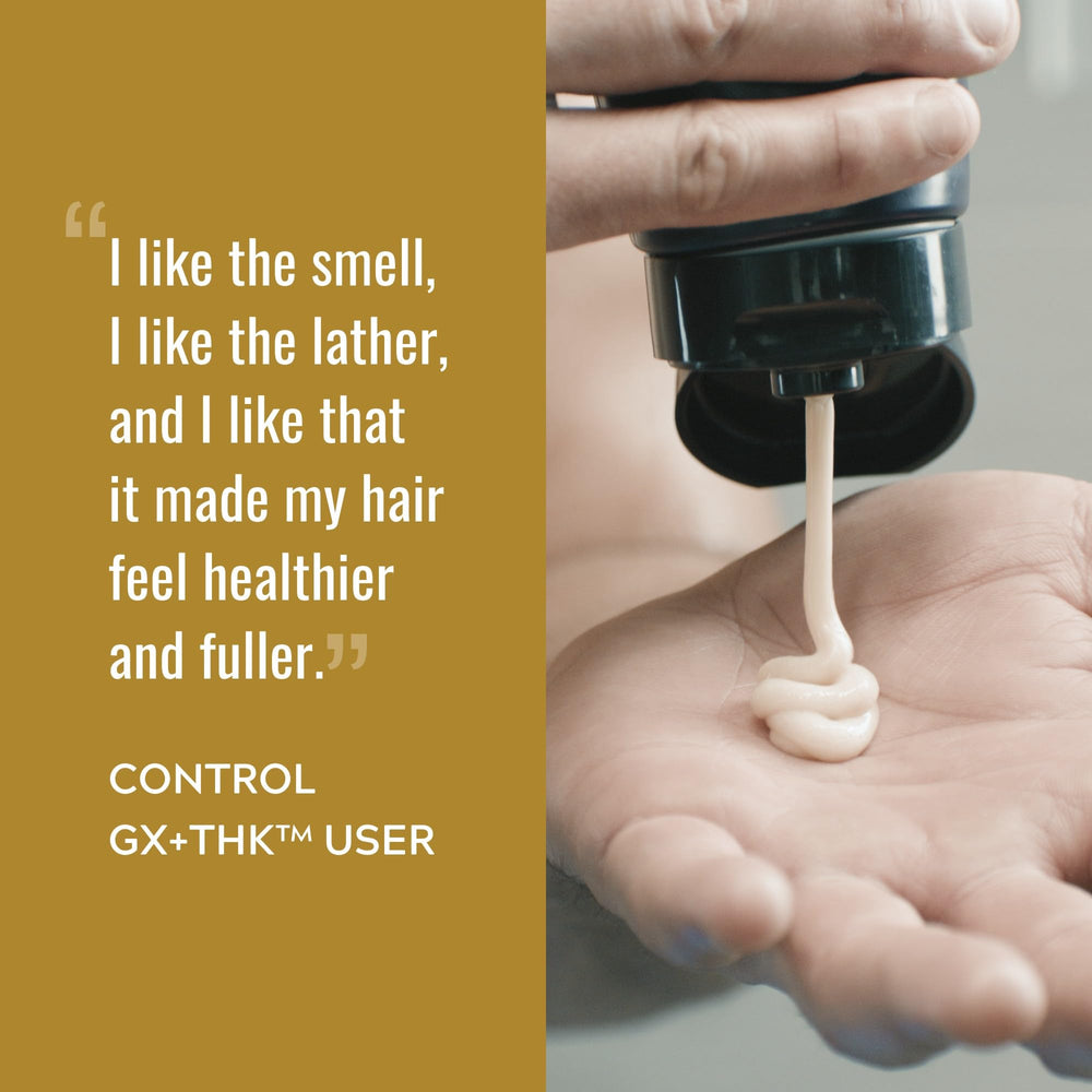 Just for Men bottle in hand illustrates 4 fl oz travel-friendly size benefit