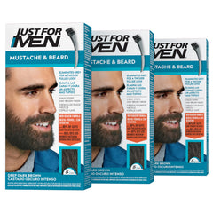 Just For Men front packaging showing M-46 deep dark brown, clear benefit of coverage