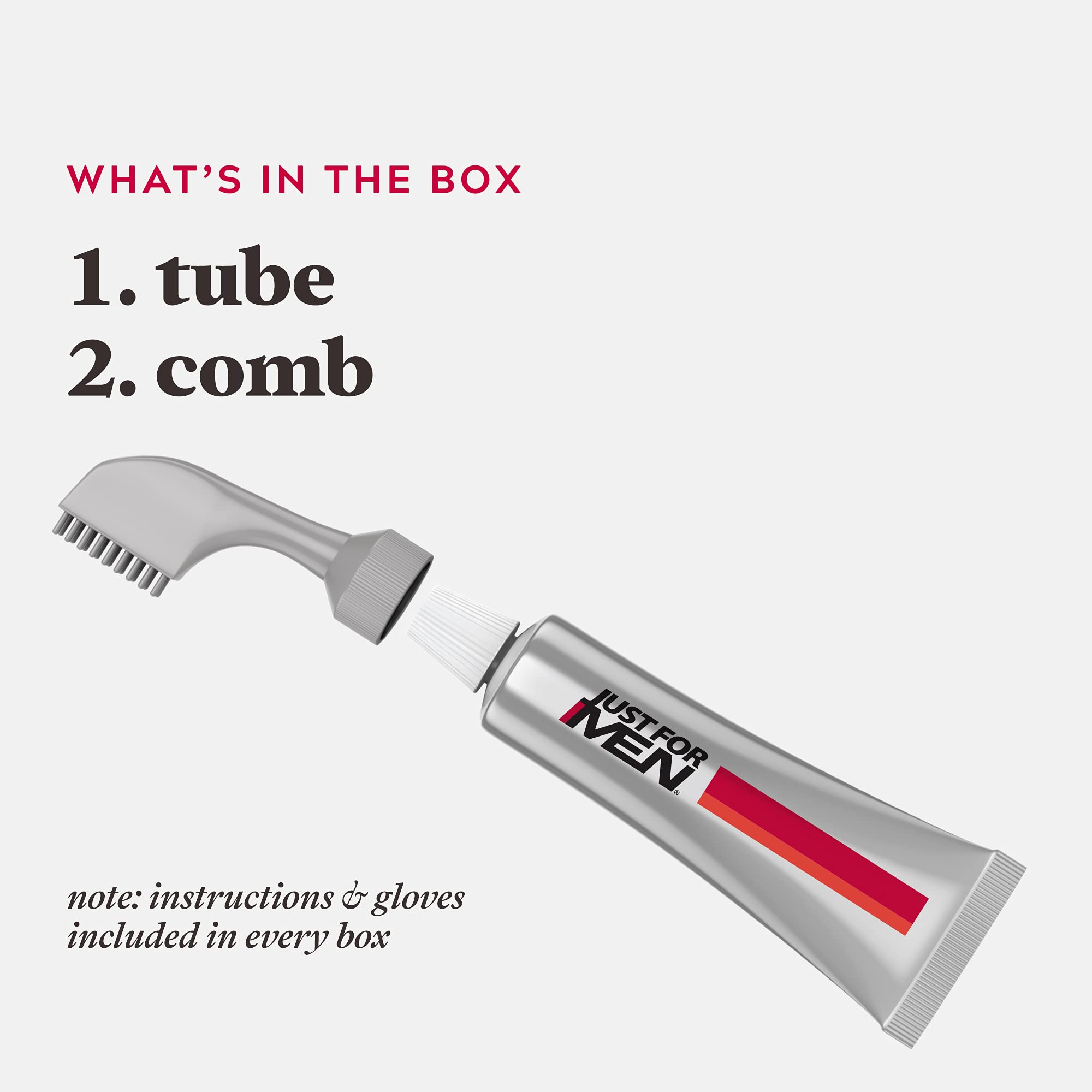 Just For Men cream texture close-up highlighting no-mix, ready-to-use formula
