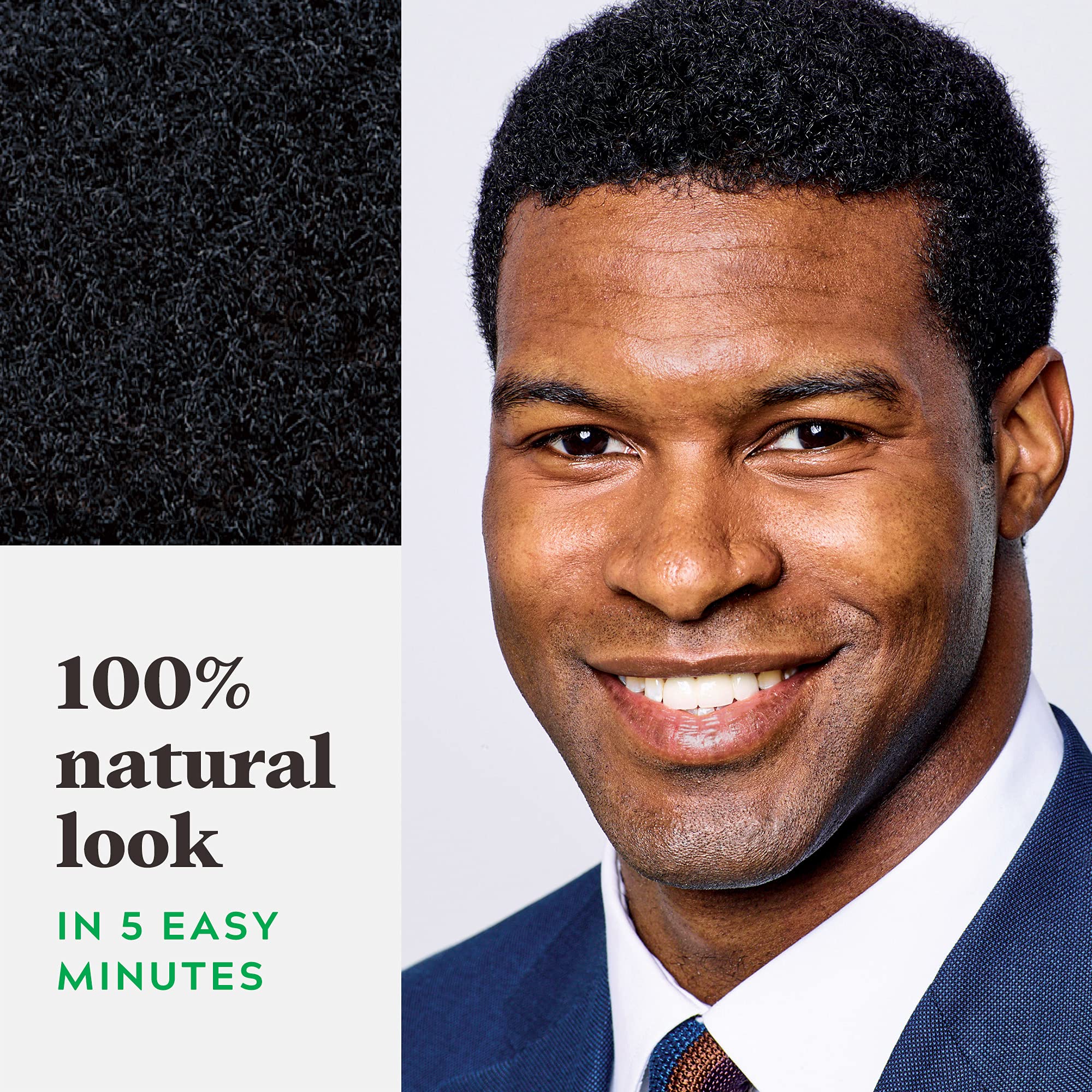 Just for Men in-shower application on hair demonstrating quick five-minute use