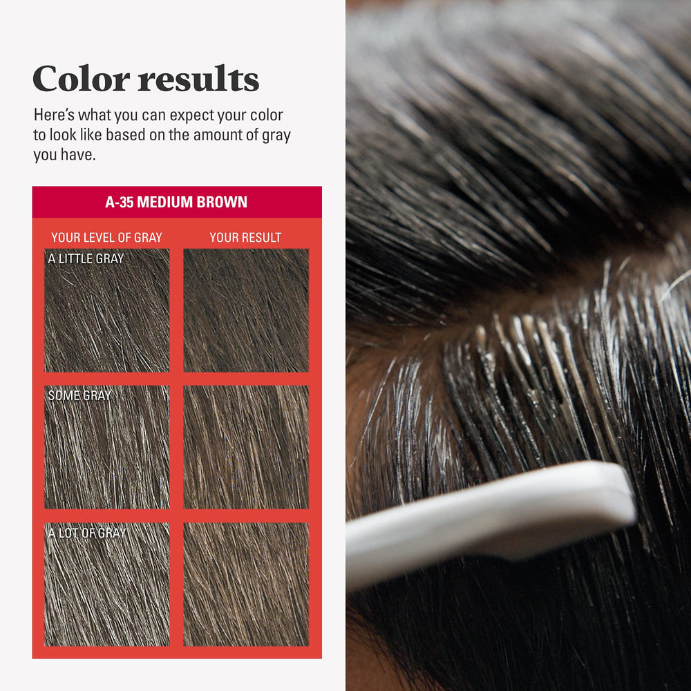 Just For Men lifestyle male profile displaying natural medium brown result and confident look