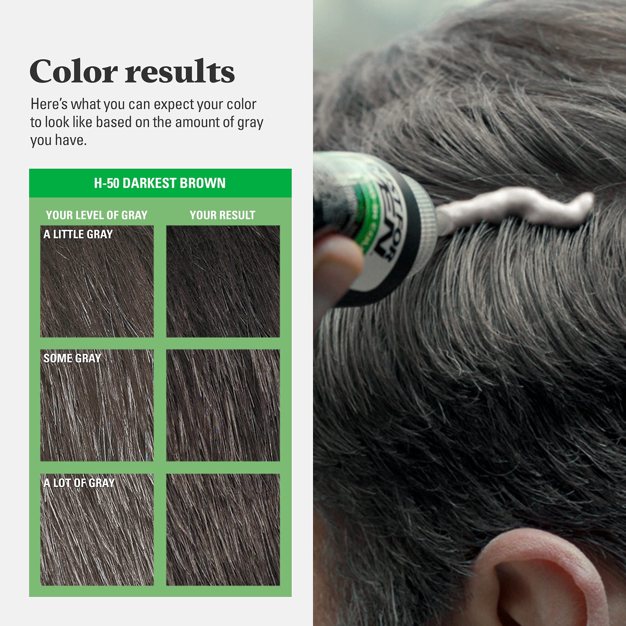 Just For Men lifestyle image of man washing hair for a fast at-home transformation