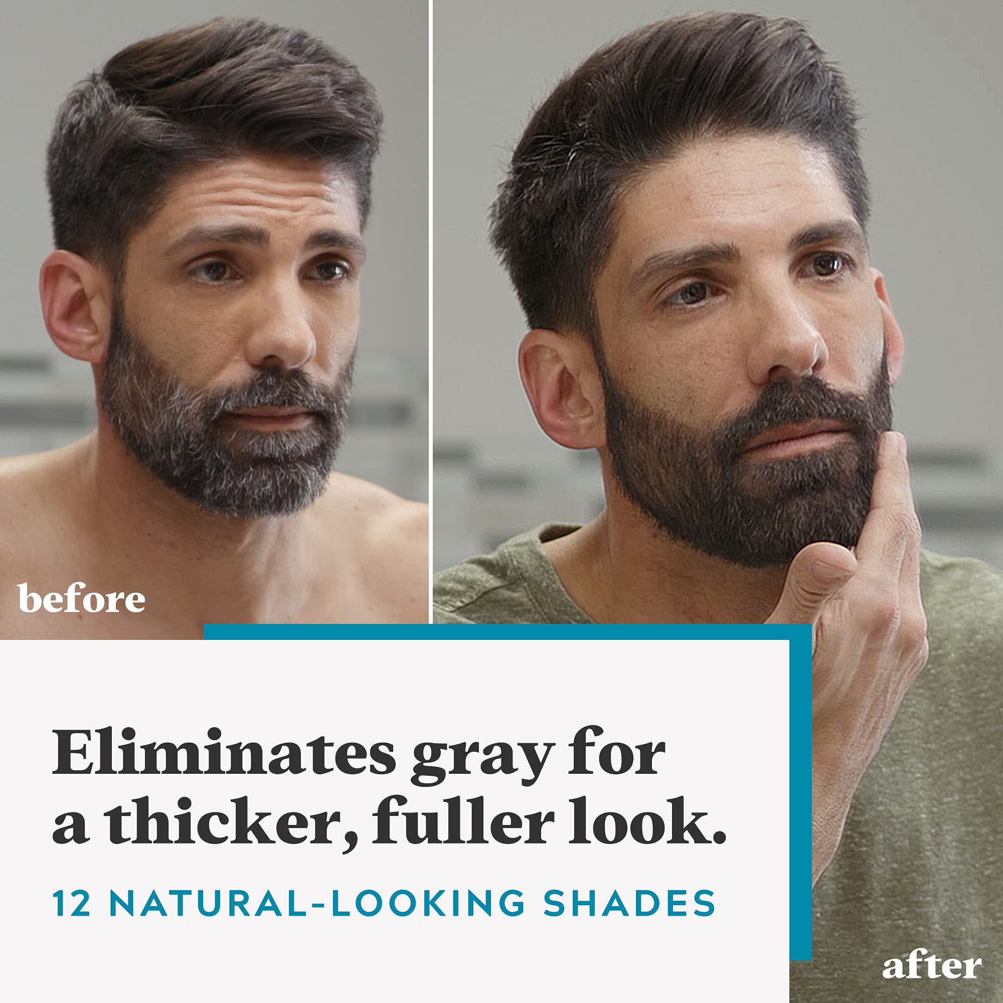 Just For Men brush applicator detail showing precise application for neat, even coverage