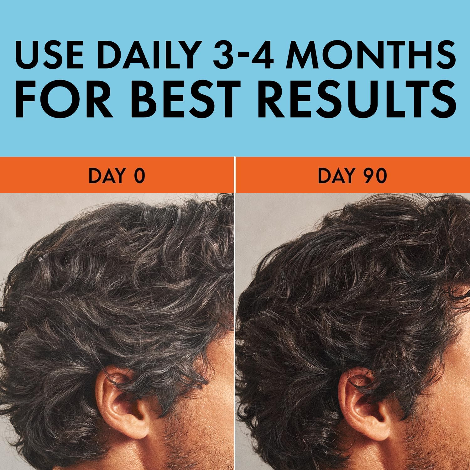 Just for Men serum pump close-up highlighting precise dosing benefit