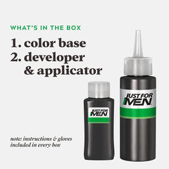 Just For Men creamy color texture close-up showing smooth consistency