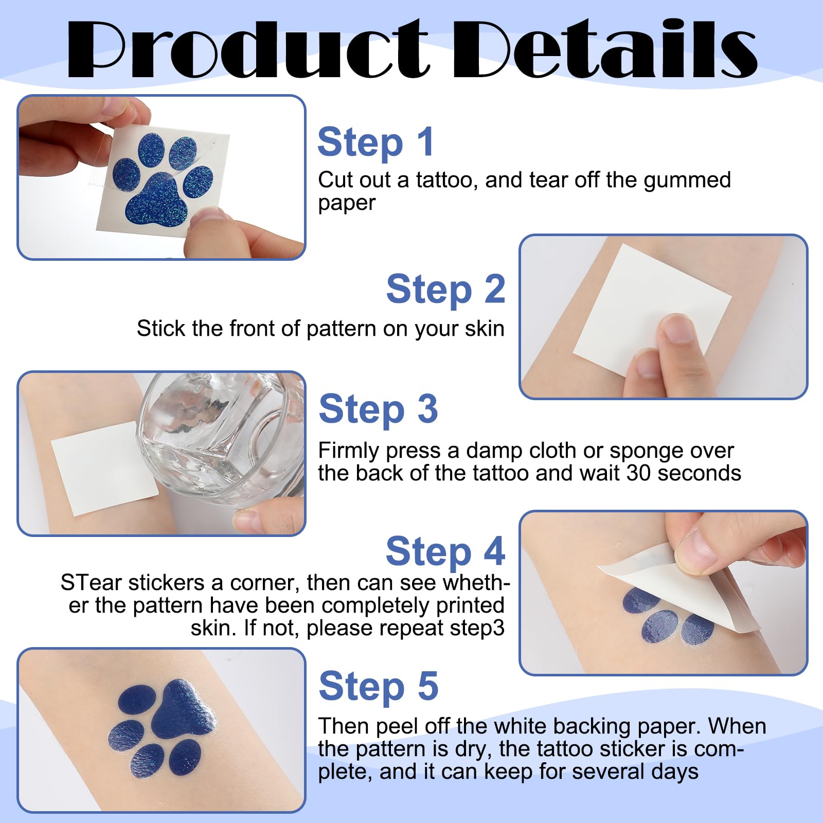 Jutom paw tattoo applied on cheek showing festive look and easy use