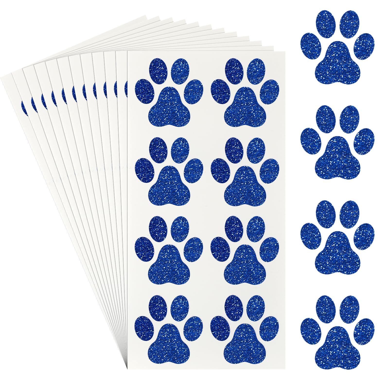 Jutom front packaging showing 30 sheets and 240 glitter paw tattoos for parties