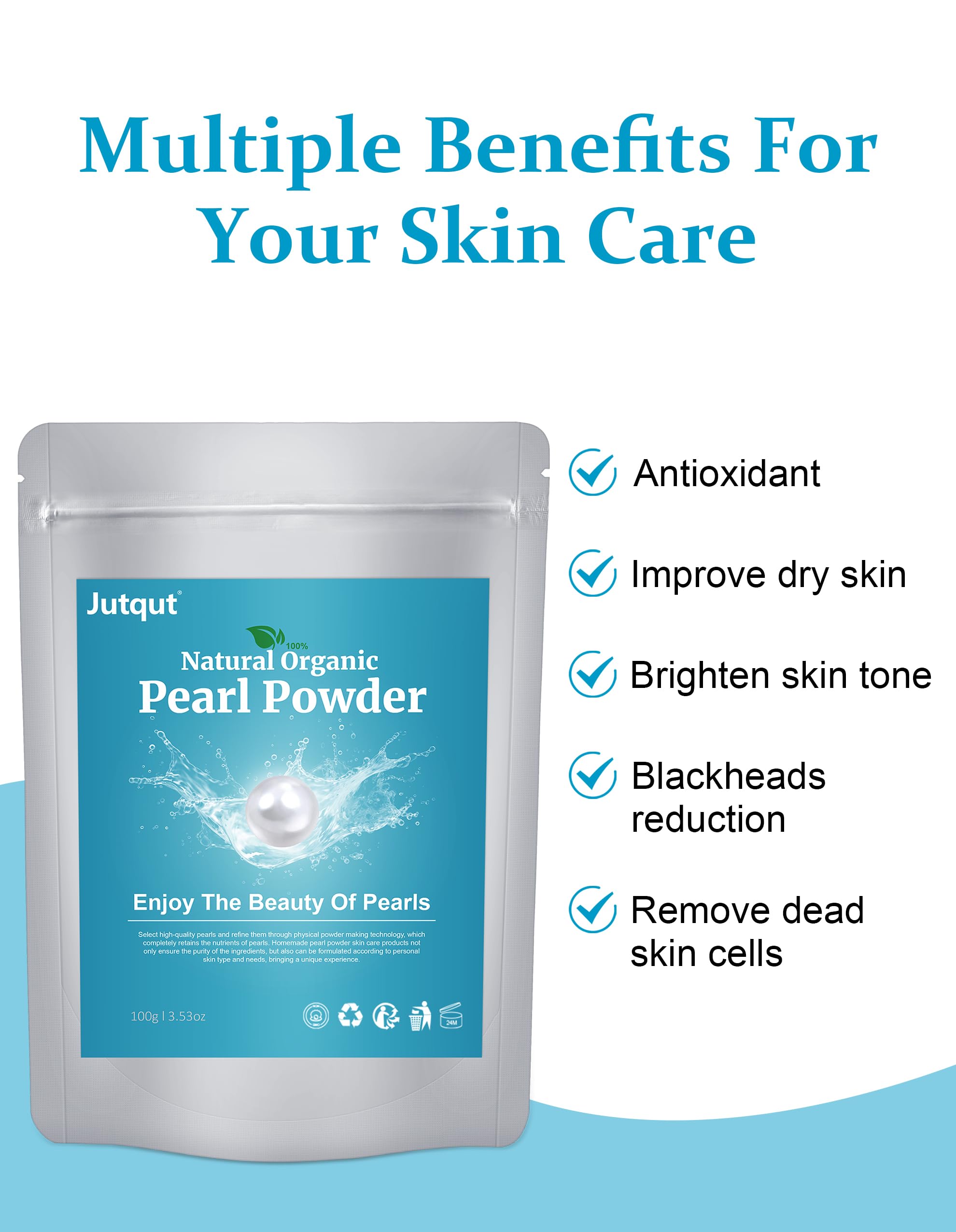 Jutqut powder texture close-up highlighting fine grind for smooth DIY masks